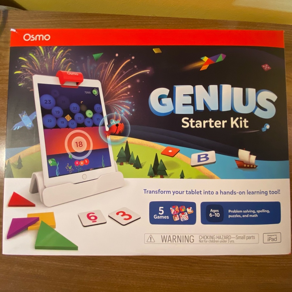 Osmo - Genius Starter Kit for iPad - 5 Educational Learning Games - Ages 6-10